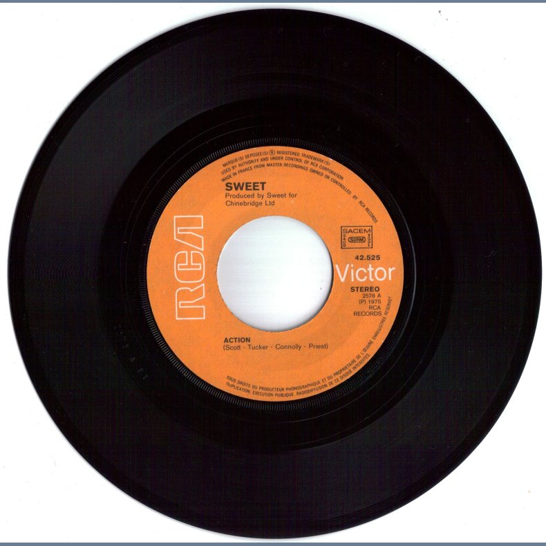 Action b/w Sweet Fanny Adams - French Issue