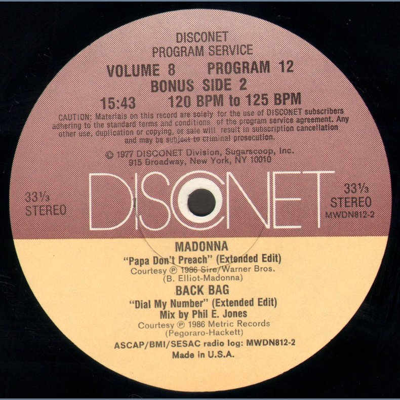 on 'Disconet Program Service - Volume 8 Program 12'