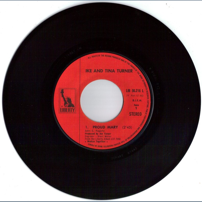 Proud Mary b/w Funkier Than A Mosquito's Tweeter - Original French Issue