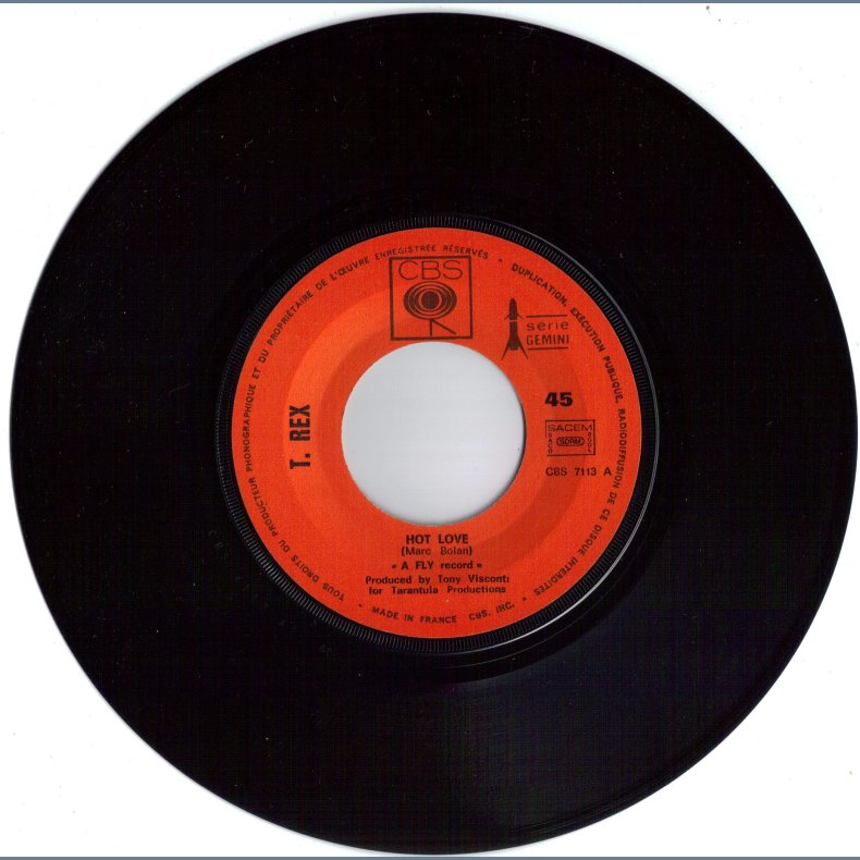 Hot Love b/w Woodland Rock - Original French Issue