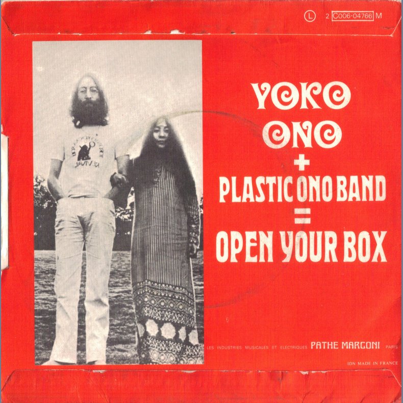 Power To The People b/w Open Your Box - Original French issue - Different Cover