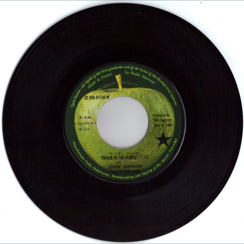 Power To The People b/w Open Your Box - Original French issue - Different Cover