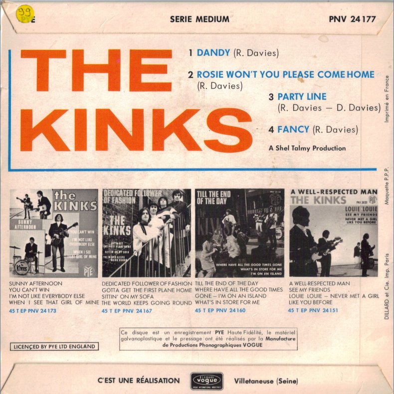 Dandy EP - Original French issue