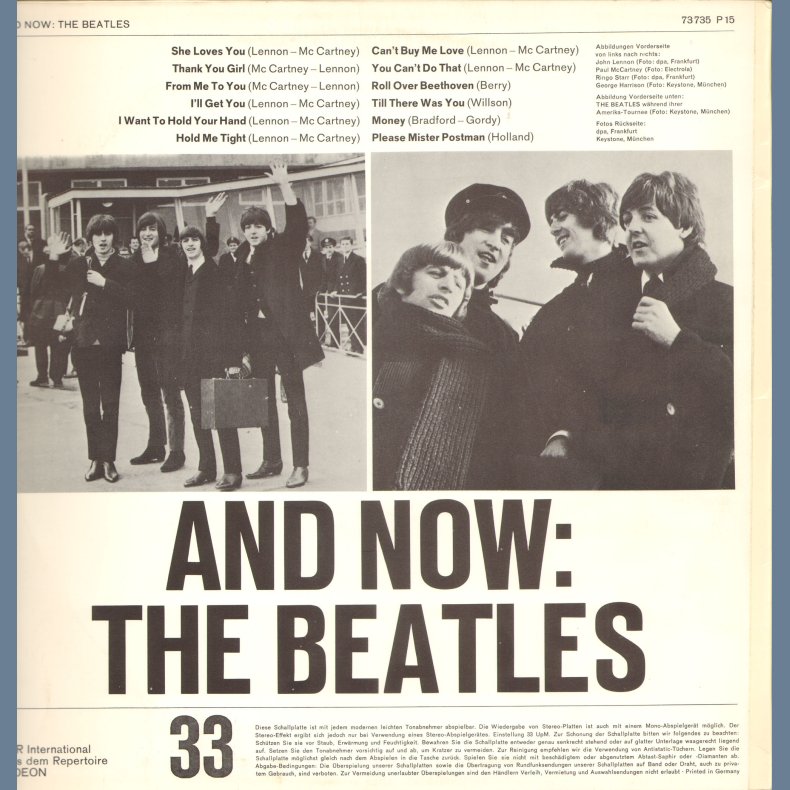 And Now: The Beatles - Original German Issue