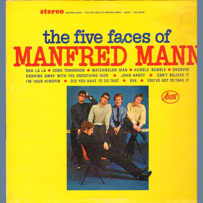 The Five Faces Of Manfred Mann - Original 1964 US Ascot label 12-track Stereo LP