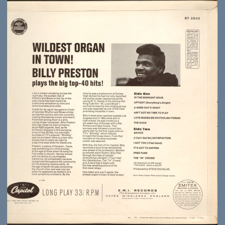 Wildest Organ In Town! - Original UK Stereo Issue