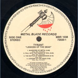 Legions Of The Dead - Original US Issue