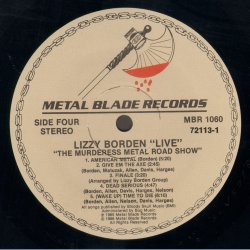The Murderess Metal  Road Show - Original 1986 US Metal Blade Records label 17-track 2LP Set