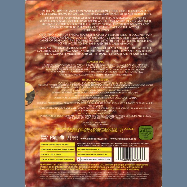 Death On The Road - European 3-Disc Edition - Deluxe Packaging - Digipak/Slipcase Issue