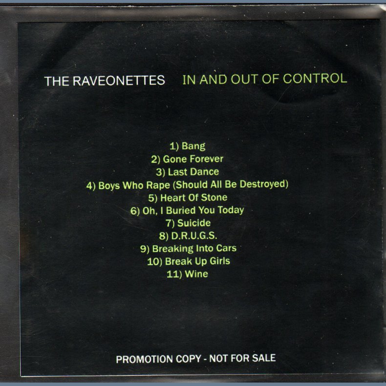 In And Out Of Control - 2009 Danish Universal label Authentic Full Album CD-R Acetate