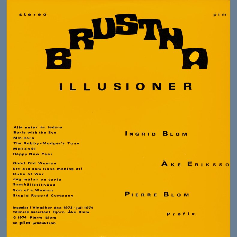 Brustna Illusioner - Original Swedish issue