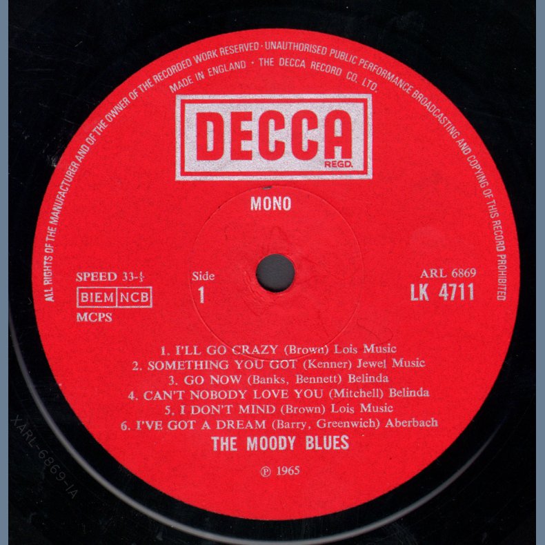 The Magnificent Moodies - UK 2nd Mono Issue - Boxed Labels