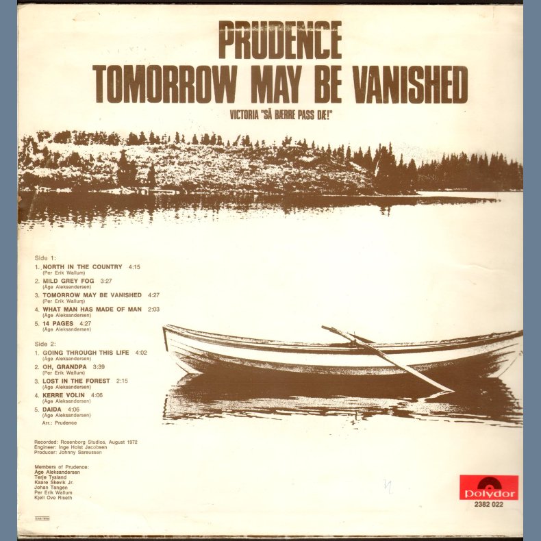 Tomorrow May Be Vanished - Original Norwegian Issue