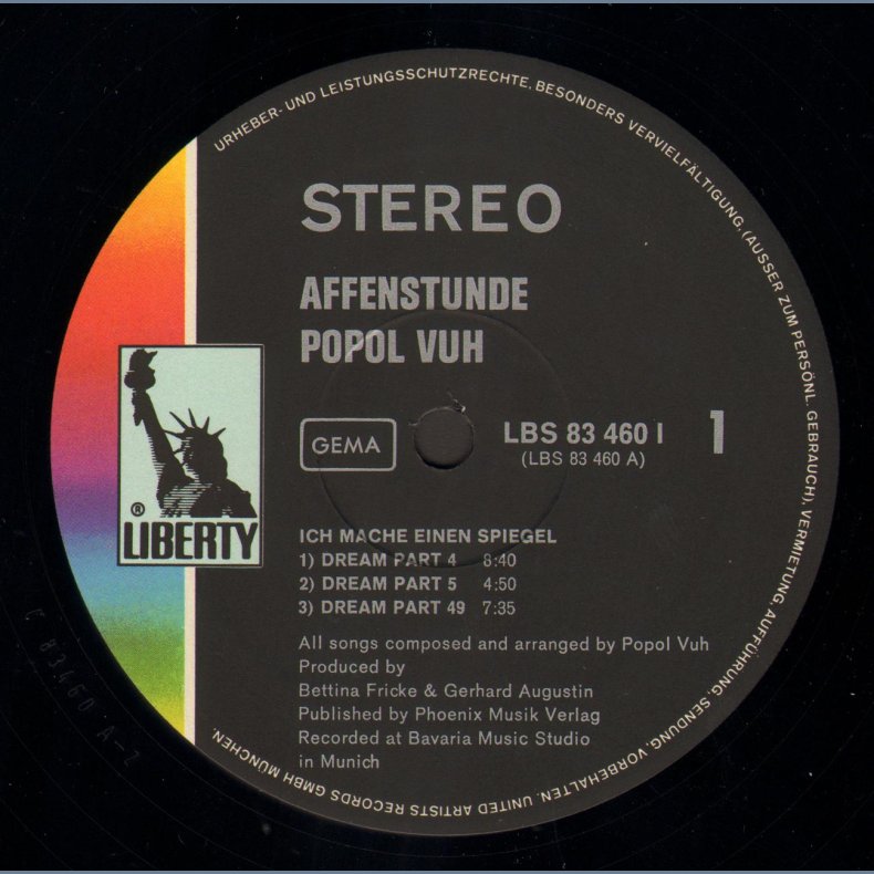 Affenstunde - Original 1971 German Liberty label Issue