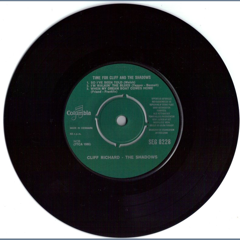 Time For Cliff And The Shadows - Original Danish Issue