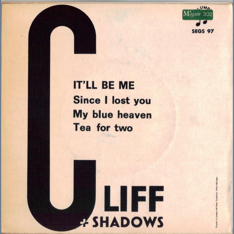 It'll Be me - Original Danish/Swedish Issue