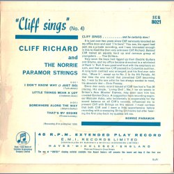 Cliff Sings No. 4 - Original UK Issue