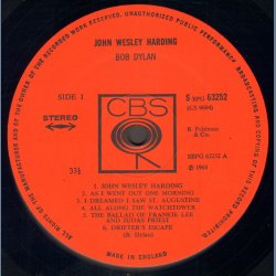 John Wesley Harding - end 1960ies/start 1970ies UK 12-track LP