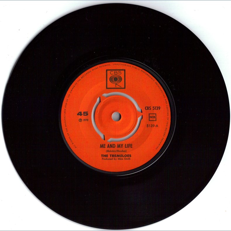 Me And My Life b/w Try Me - Original 1970 Norwegian CBS label 2-track 7" Single