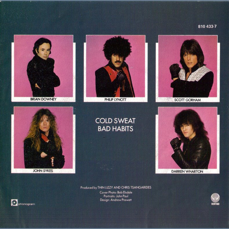 Cold Sweat b/w Bad Habits - Original Dutch Issue