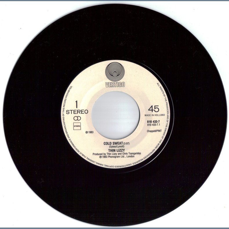 Cold Sweat b/w Bad Habits - Original Dutch Issue