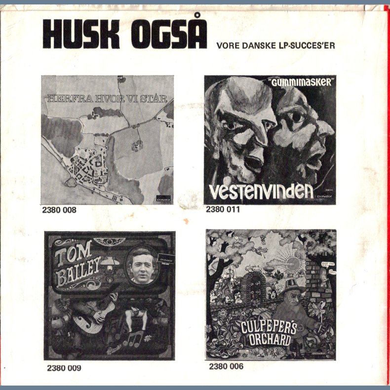 Min Mlledam b/w Blomster I Solen - Original Norwegian/Danish Issue 