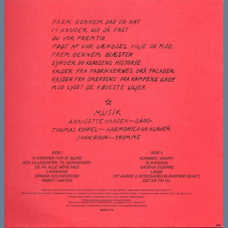 Vi kmper for at sejre - Original Danish Issue