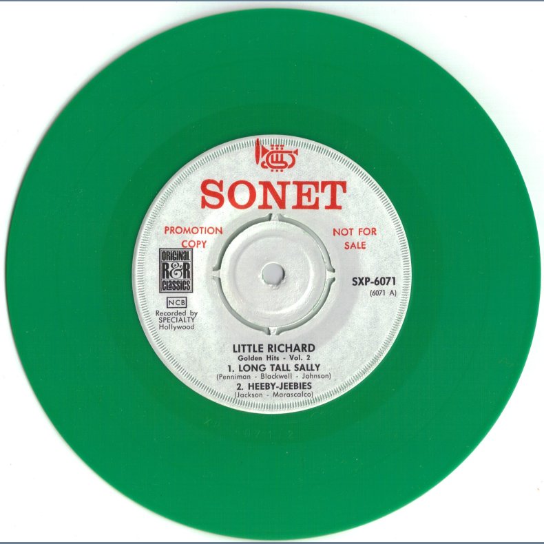 Golden Hits Vol.1 - Original Swedish Green Vinyl Promotional White Label Issue
