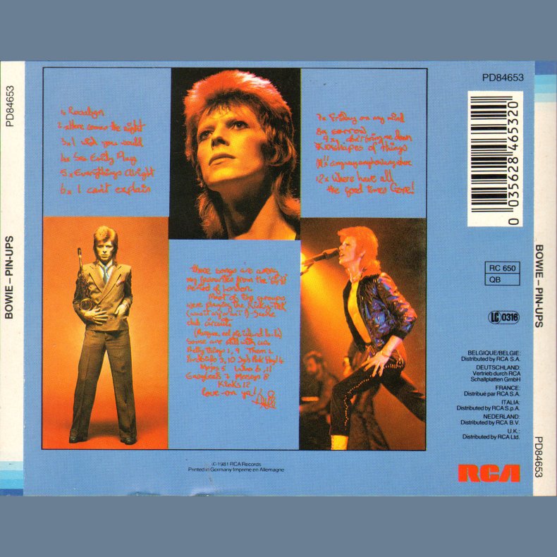 Pin Ups - Withdrawn 1984 Japan/German 1st CD Issue 