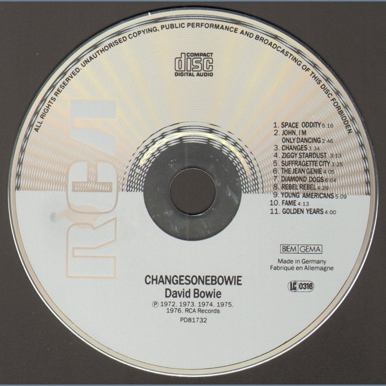 ChangesOne - Original Withdrawn German 1st CD Issue