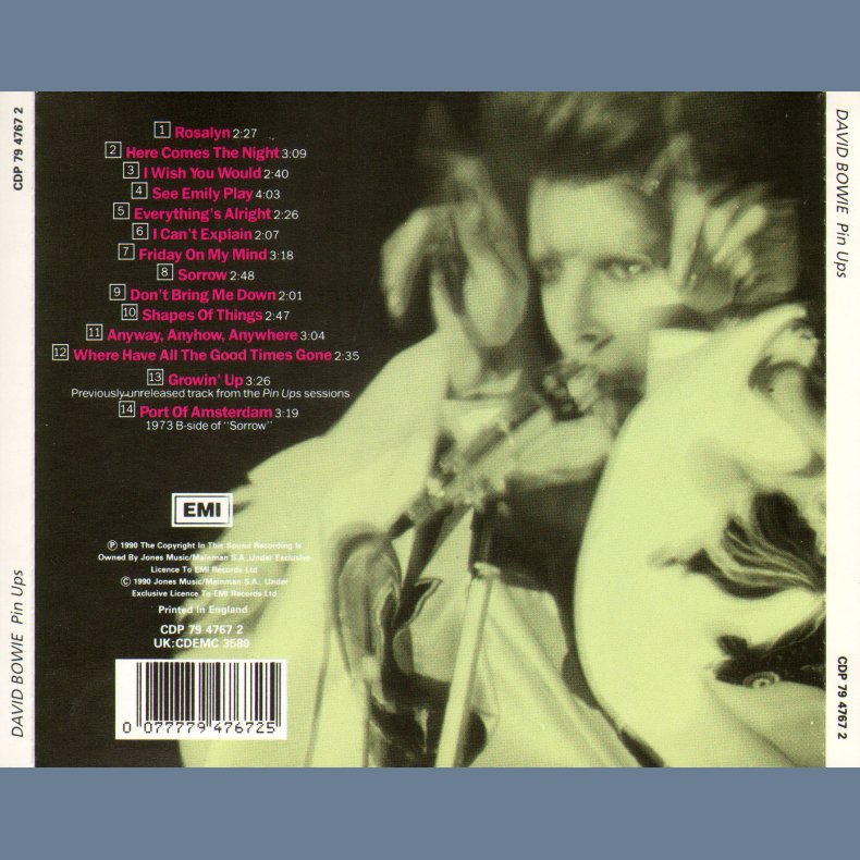 Pin Ups - 1991 UK Issue Incl. Bonus Tracks