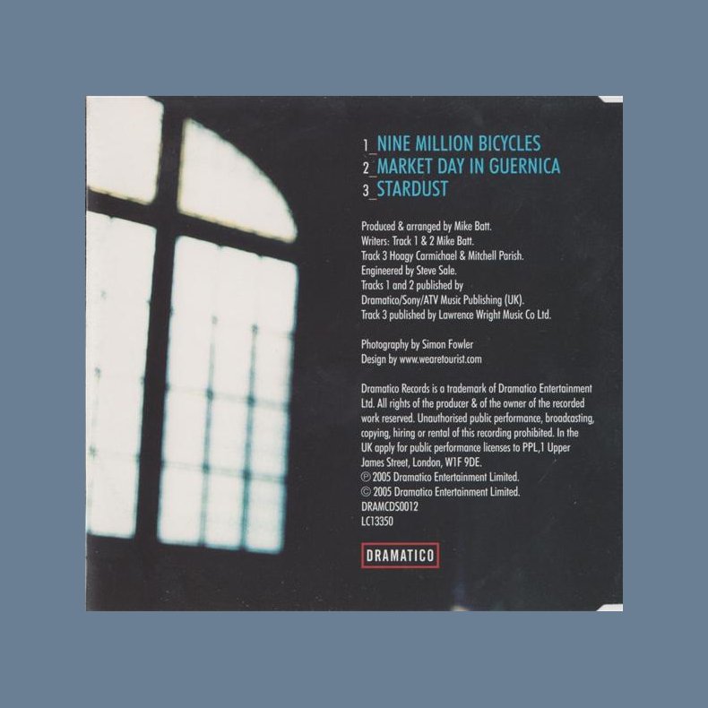 Nine Million Bicycles - 3-track UK Commercial Issue