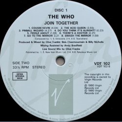 Join Together - 1990 UK Virgin Records limited edition 3LP box
