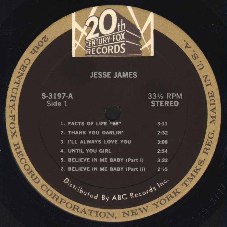 Jesse James - Original US Issue