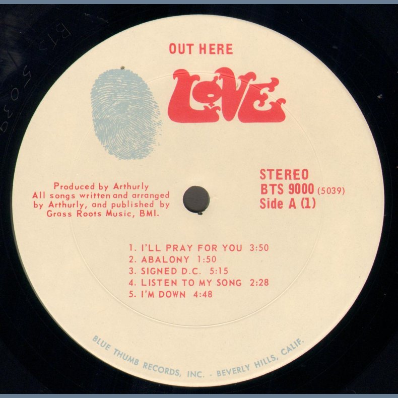 Out Here - Original 1969 US Blue Thumb label 17-track stereo 2LP