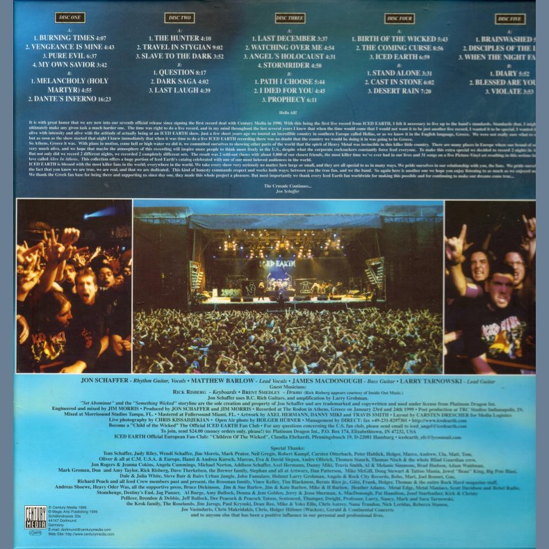 Alive In Athens - Original Limited Edition 5-Picture Disc LP Box Set