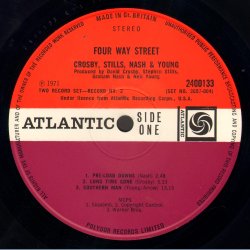 4 Way Street - Original UK Issue - Orange &amp; Plum Labels