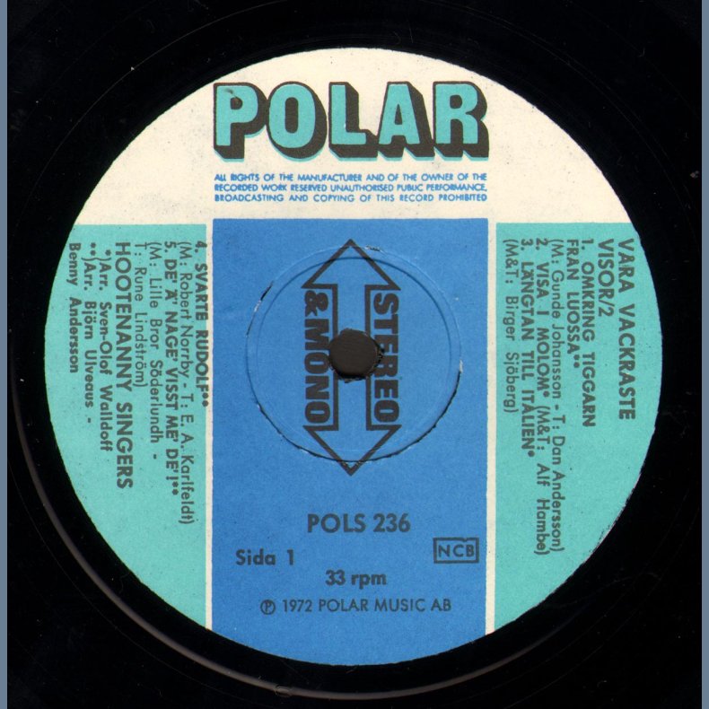 Vra Vackraste Visor 2 - Original 1972 Swedish vinyl LP