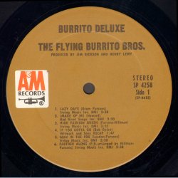 Burrito Deluxe - Original 1970 US A&M label 11-track LP - Tan Company Labels