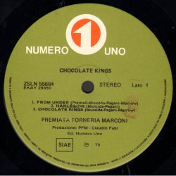 Chocolate Kings - Italian 2nd Vinyl Issue - Single Pocket Back Credit Cover Without Poster