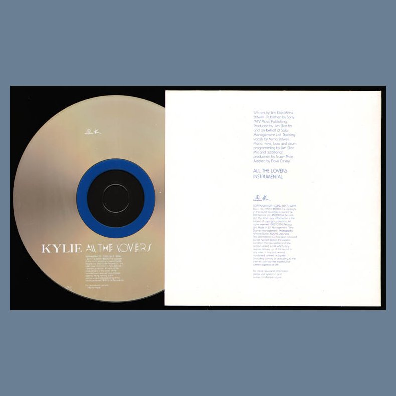 All The Lovers - 2-track UK Promotional Issue CD