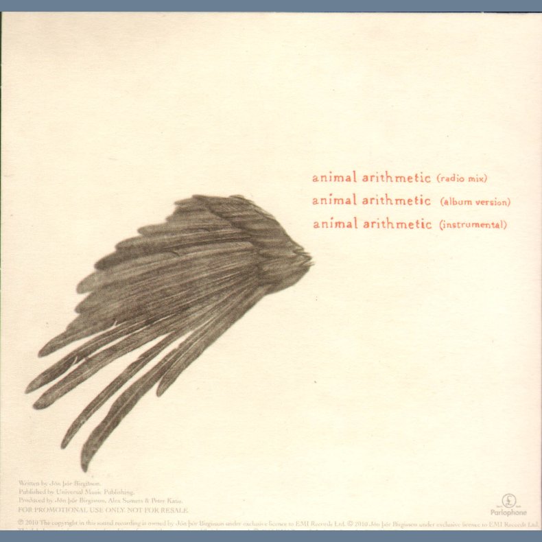 Animal Arithmetic - 3-track UK promotional Issue