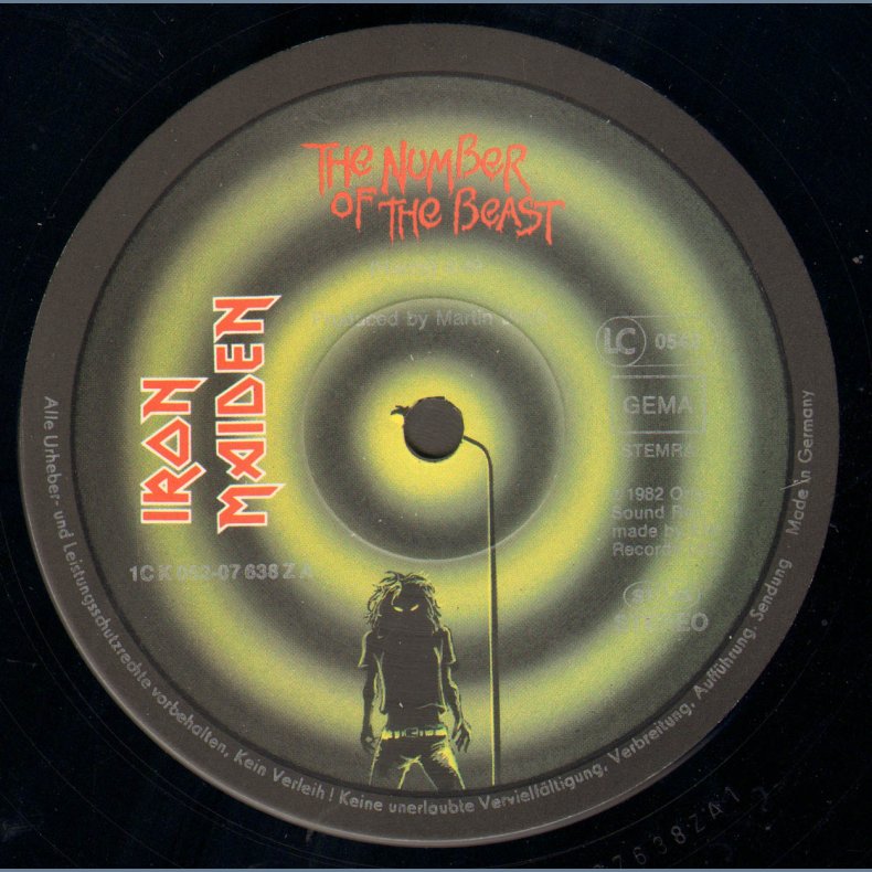 Number Of The Beast - Original German 12" Vinyl Issue