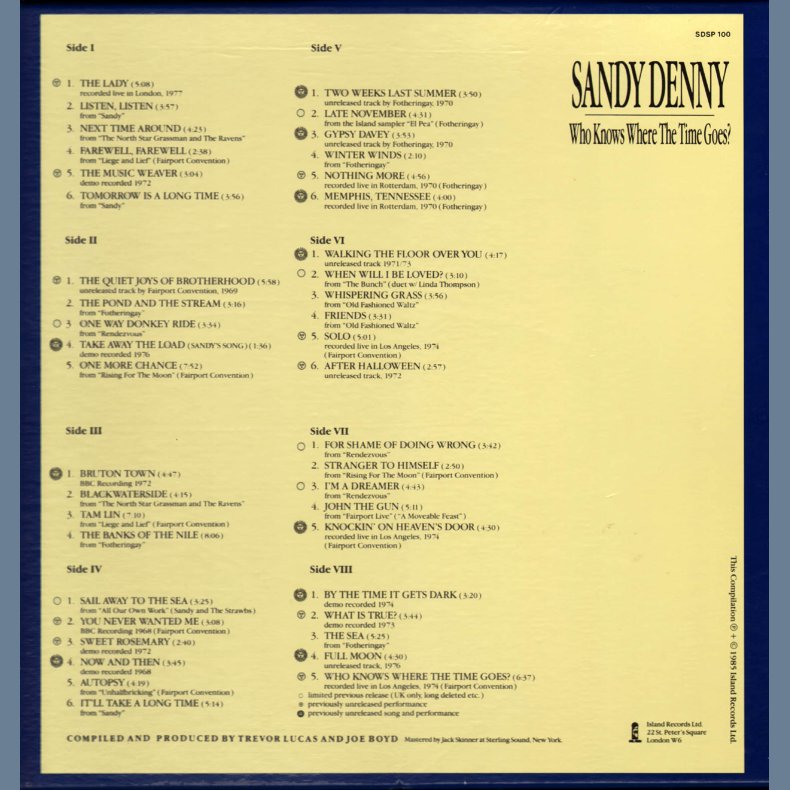 Who Knows Where The Time Goes? - Original UK Box Set