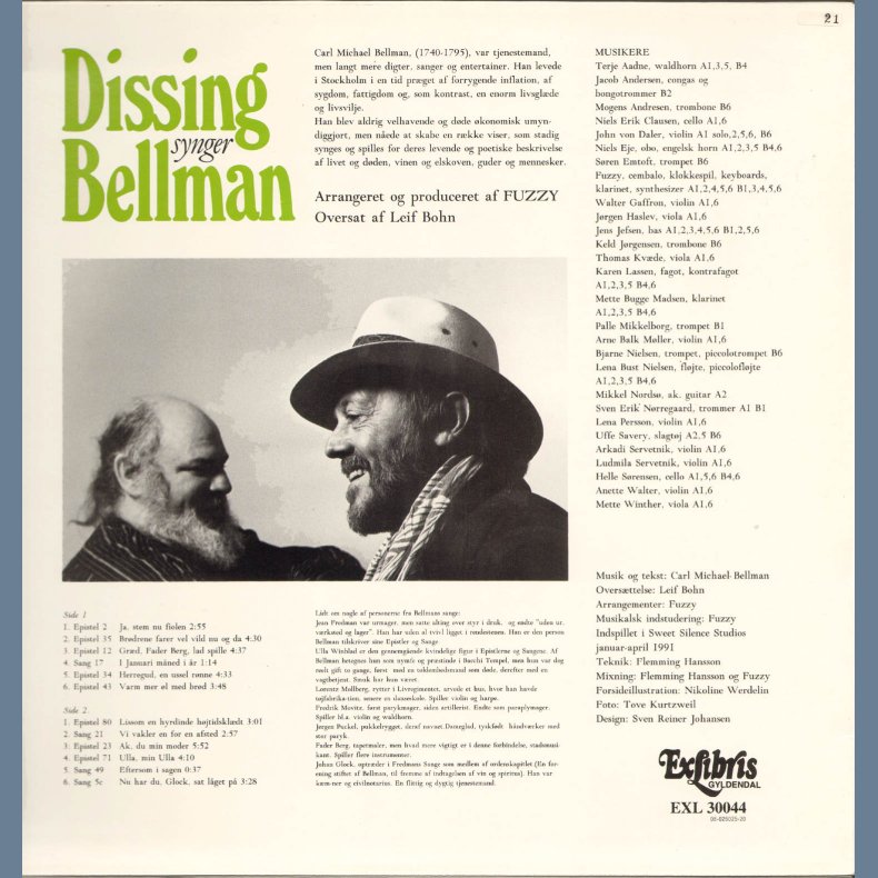 Dissing Synger Bellmen - Original Danish Issue