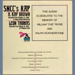 SNCC's Rap - Original US Vinyl Issue