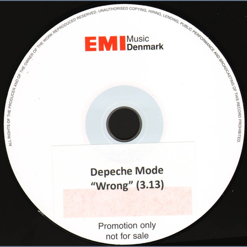 Wrong - Authentic Danish Promotional Issue Acetate