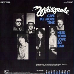 Give Me More Time b/w Need Your Love So bad - Original German Issue