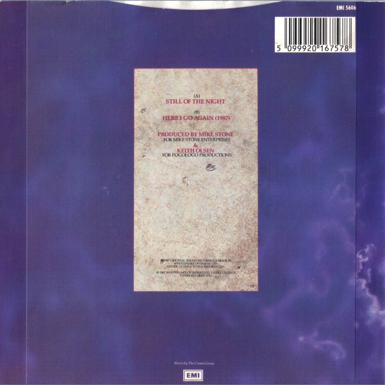 Still Of The Night b/w Here I Go Again (1987) - Original UK Issue