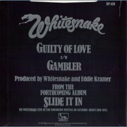 Guilty Of Love b/w Gambler - Original UK Issue